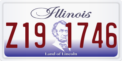 IL license plate Z191746