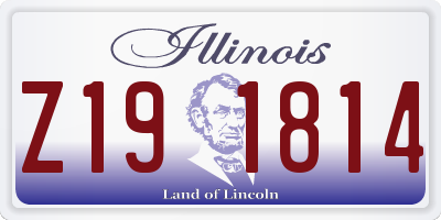 IL license plate Z191814