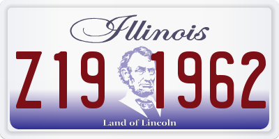 IL license plate Z191962