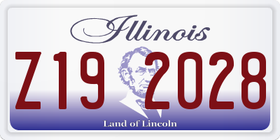 IL license plate Z192028