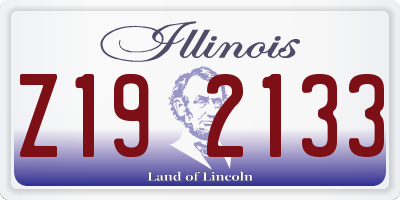 IL license plate Z192133