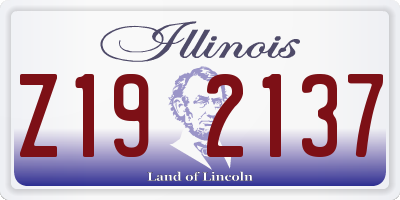 IL license plate Z192137