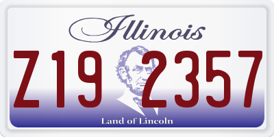 IL license plate Z192357