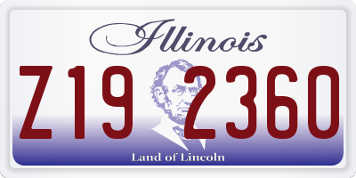 IL license plate Z192360