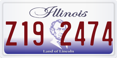 IL license plate Z192474