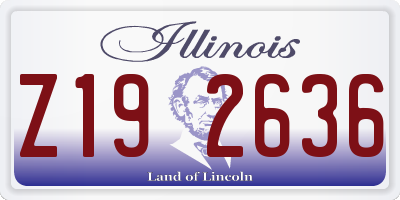 IL license plate Z192636
