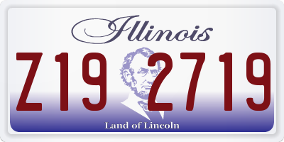 IL license plate Z192719