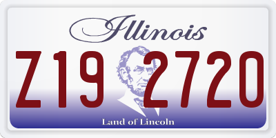 IL license plate Z192720