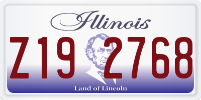 IL license plate Z192768