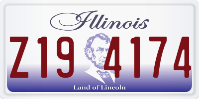 IL license plate Z194174