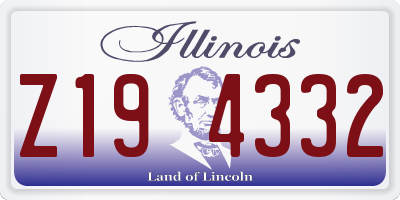 IL license plate Z194332