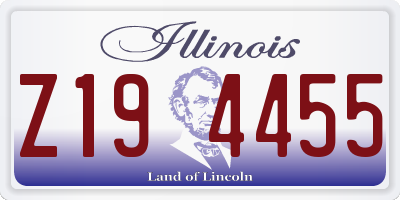 IL license plate Z194455