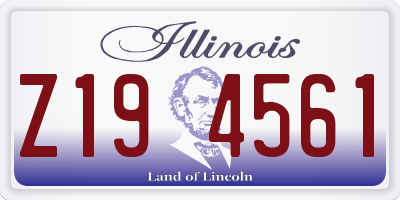IL license plate Z194561