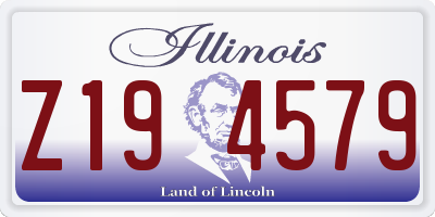 IL license plate Z194579