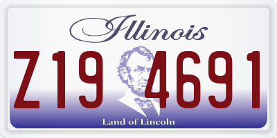IL license plate Z194691