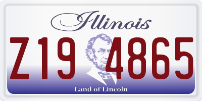 IL license plate Z194865
