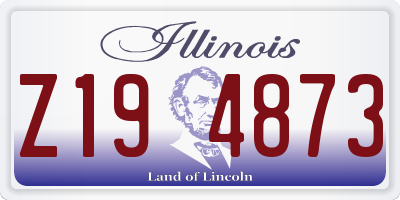 IL license plate Z194873