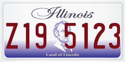IL license plate Z195123