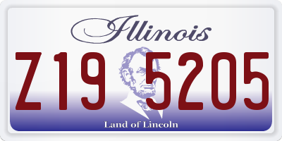 IL license plate Z195205
