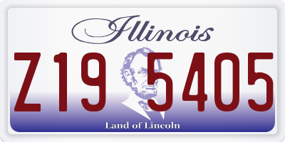IL license plate Z195405