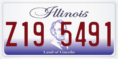 IL license plate Z195491