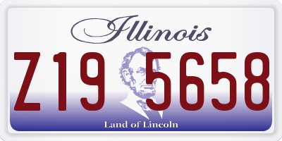 IL license plate Z195658