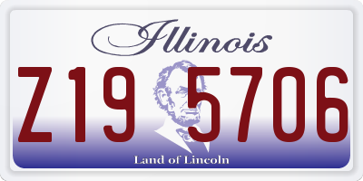 IL license plate Z195706