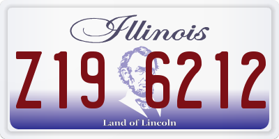 IL license plate Z196212