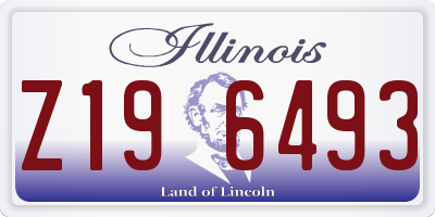 IL license plate Z196493