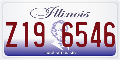 IL license plate Z196546