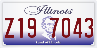 IL license plate Z197043