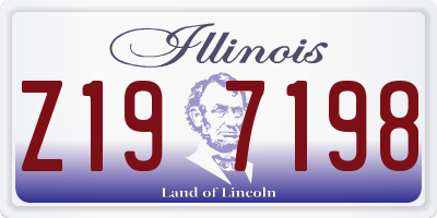 IL license plate Z197198
