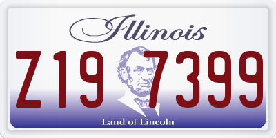 IL license plate Z197399