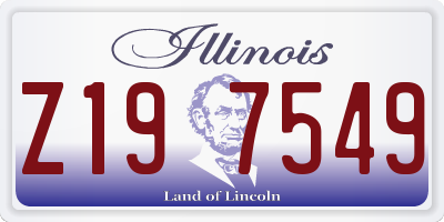 IL license plate Z197549