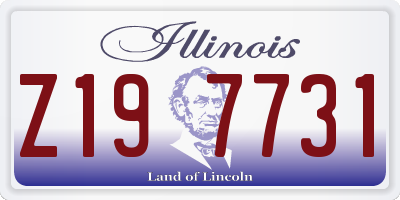 IL license plate Z197731