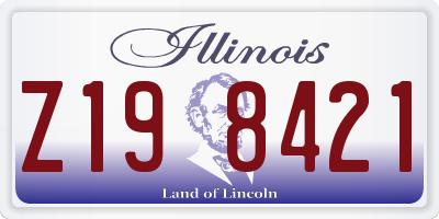 IL license plate Z198421