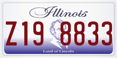 IL license plate Z198833