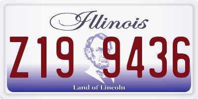 IL license plate Z199436