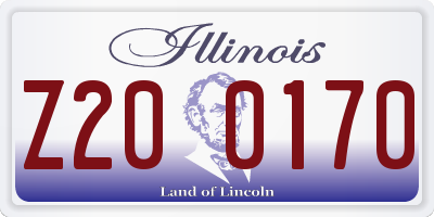 IL license plate Z200170