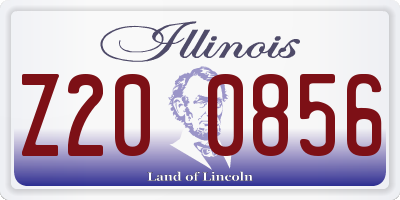IL license plate Z200856