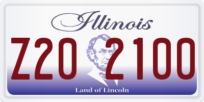 IL license plate Z202100