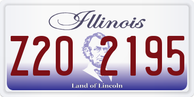 IL license plate Z202195