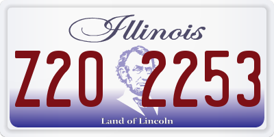 IL license plate Z202253