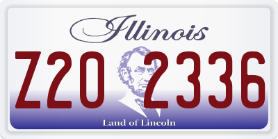 IL license plate Z202336