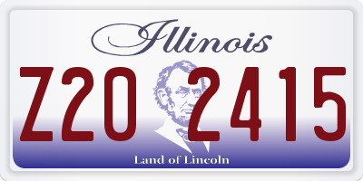 IL license plate Z202415
