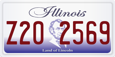 IL license plate Z202569