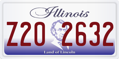 IL license plate Z202632