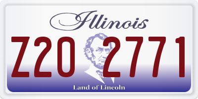 IL license plate Z202771