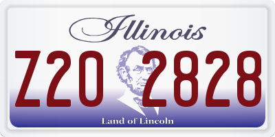 IL license plate Z202828