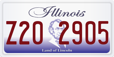 IL license plate Z202905
